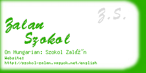 zalan szokol business card